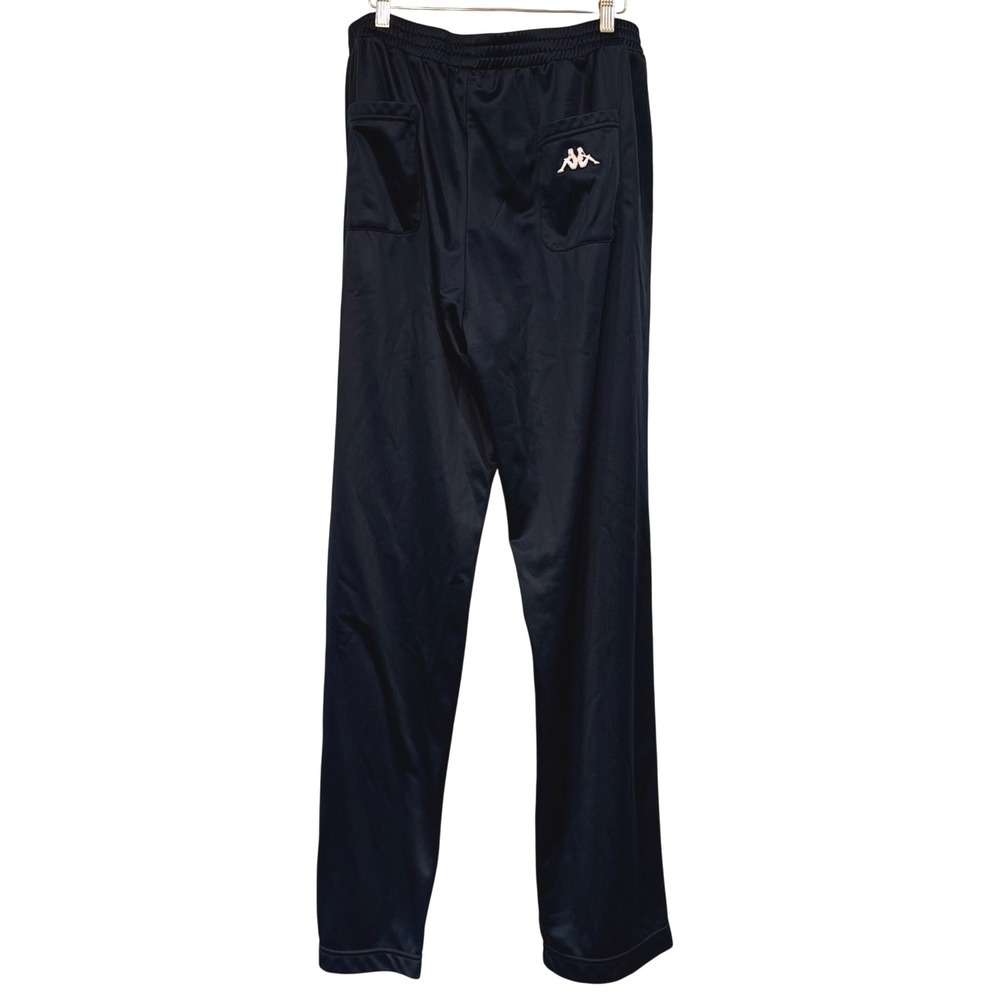 NWT Kappa Mens Navy Blue Fleece Lined Track Pants XXL Embroidered Logo Pockets